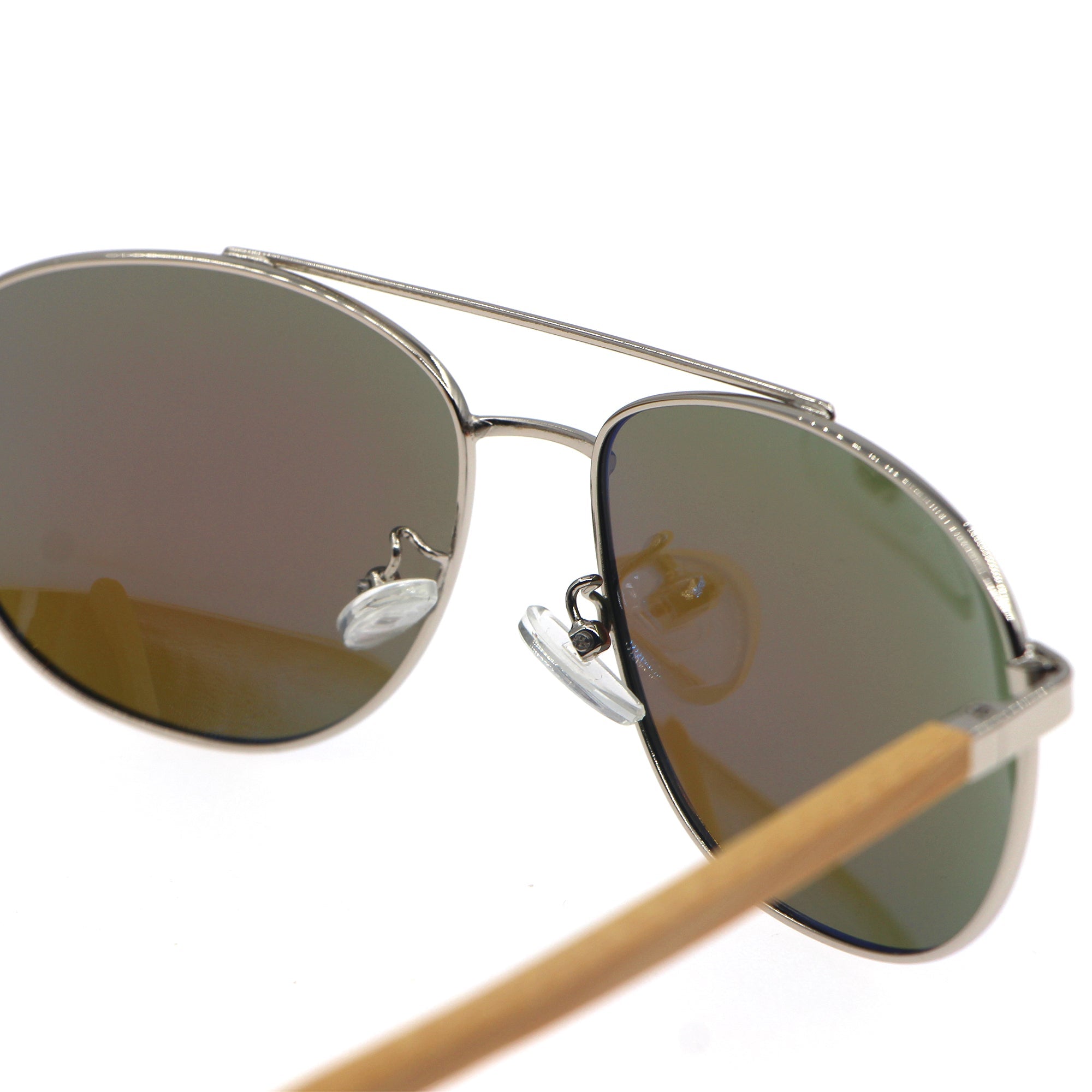 Dilicn FREE GIFT Polarized Metal Bamboo Sunglasses